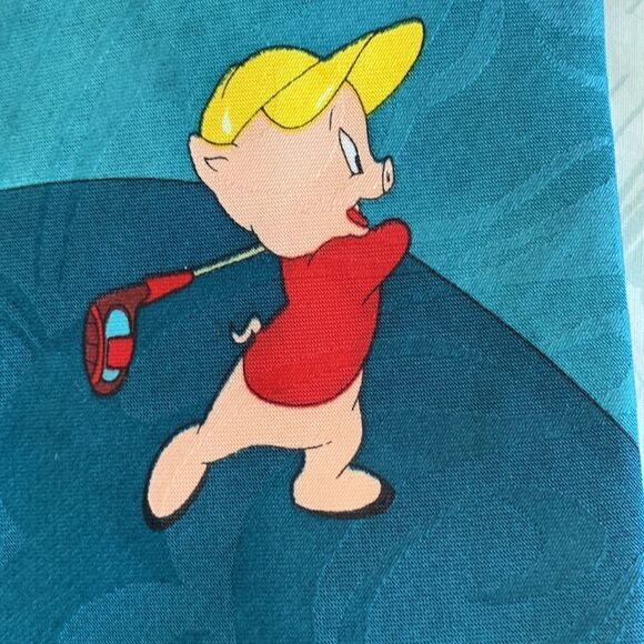 Looney Tunes Golf Tie Tweetie Bird, Elmer Fudd, Sylvester and Taz Vintage - Picture 8 of 11